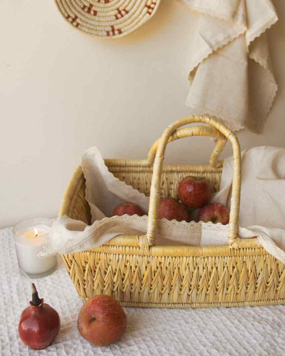 Elegant Moonj Multipurpose Handle Basket