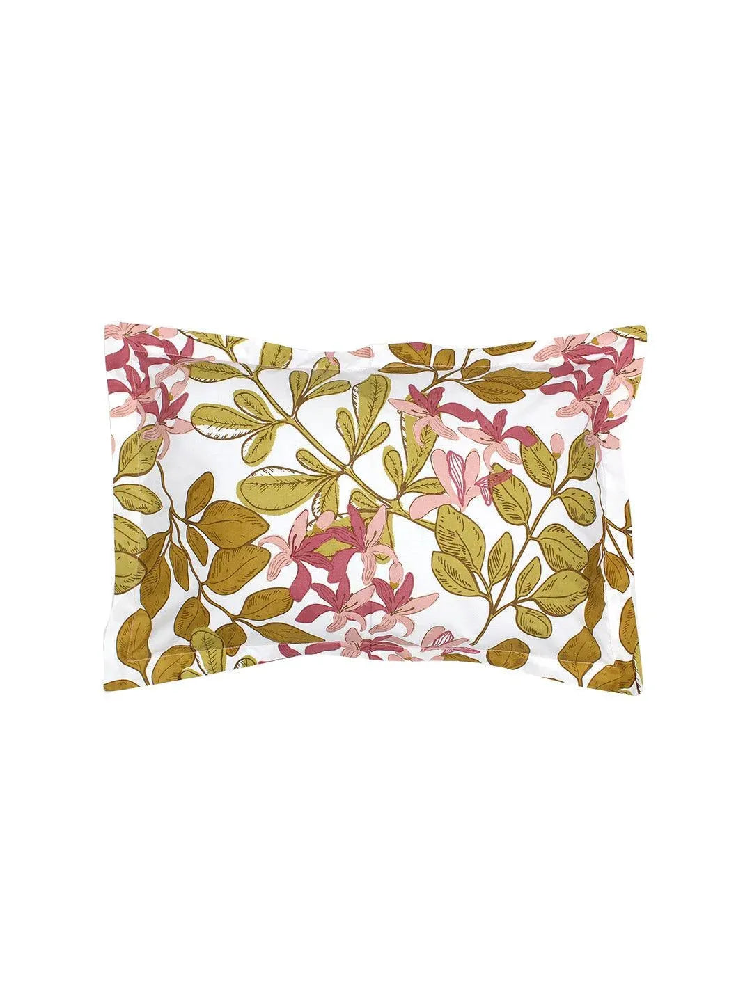 Pink Moringa | Double Fitted Bed Sheet & 2 Pillow Covers