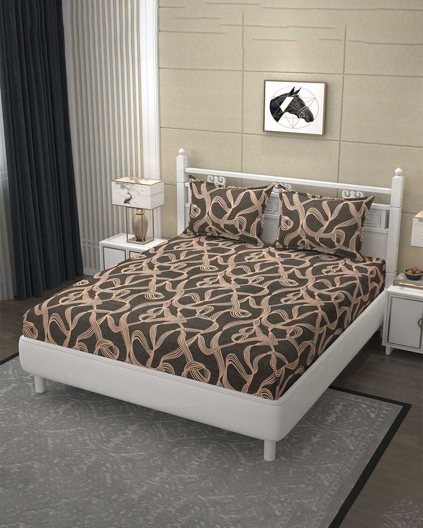 Sophisticated Elastic Fitted Microfiber Bedding Set | 72 x 78 inches