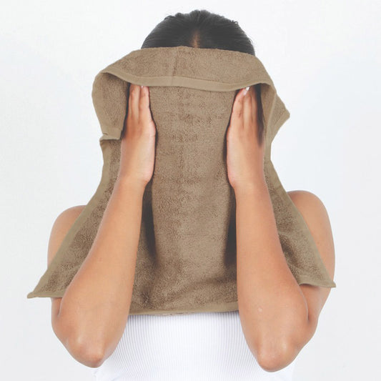 Bamboo Terry Face Towel | Set of 2 Sierra Taupe