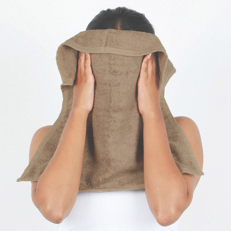 Bamboo Terry Face Towel | Set of 4 Sierra Taupe