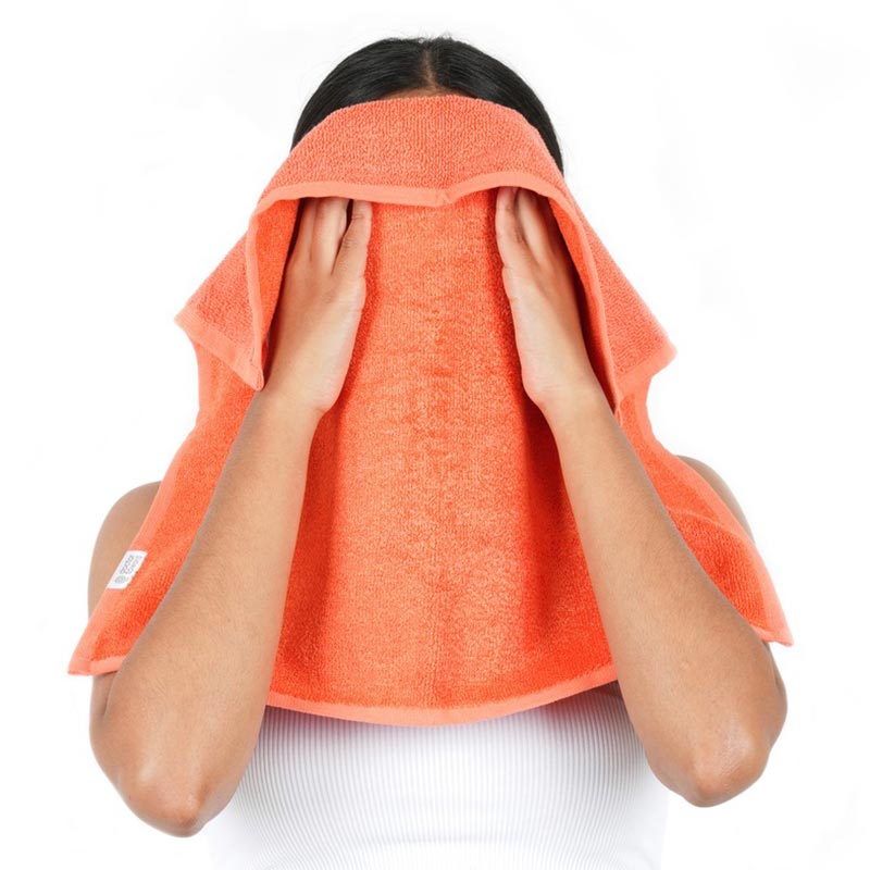 Banana X Cotton Face Towel | Set of 2 Red Orange