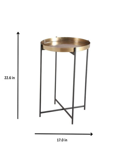 Jaanvi Metal Accent Table | 17 x 21 inches