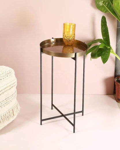 Jaanvi Metal Accent Table | 17 x 21 inches