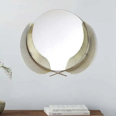 Feather Wall Mirror Elegant and Sophisticated Design | 24 inches