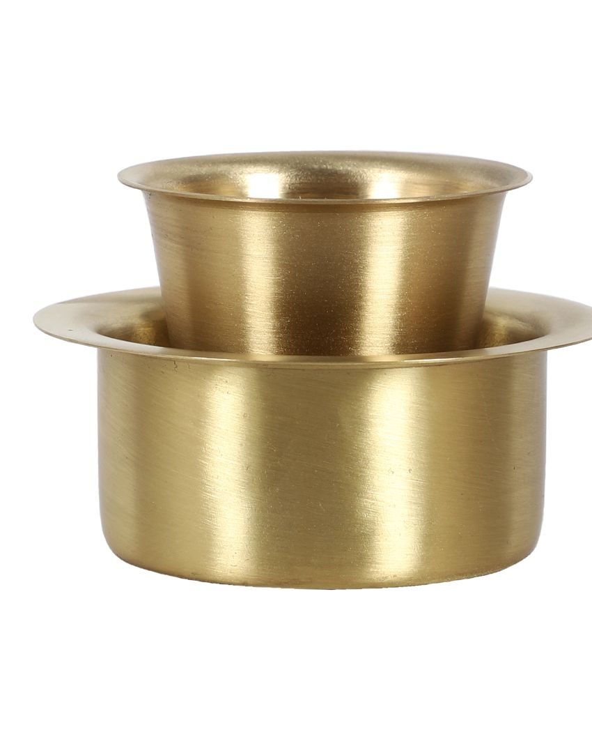 Brass Filter Coffe Bowl & Glass | Set Of 8