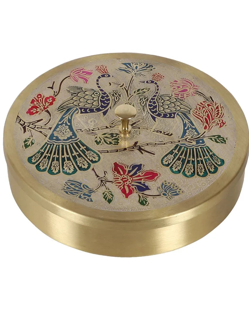 Colored Brass Masala Box Set