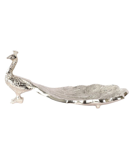 Beautiful Design Peacock Small Gifting Platter | 10 x 4 x 3 inches