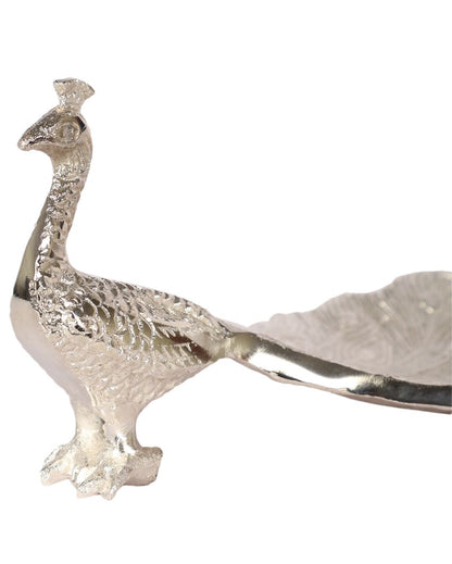 Beautiful Design Peacock Small Gifting Platter | 10 x 4 x 3 inches