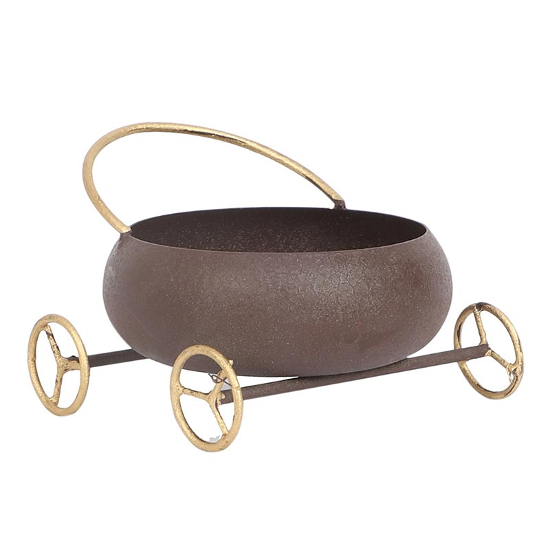 Round Bowl Snacks Platter With Wheels Default Title