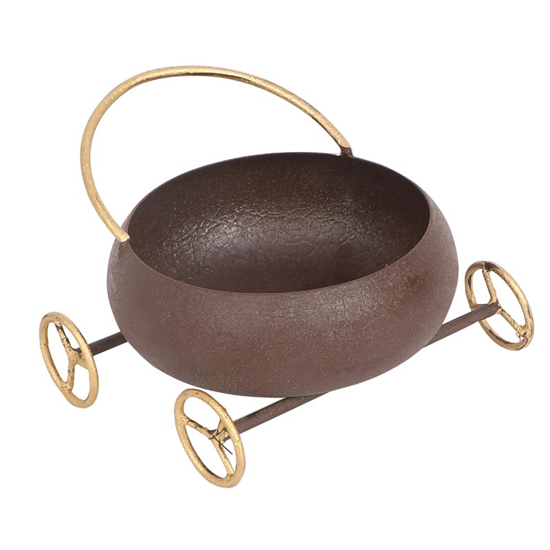 Round Bowl Snacks Platter With Wheels Default Title
