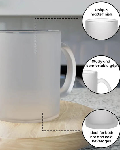 Best Brother Frosted Glass Coffee Mug | 350 ml