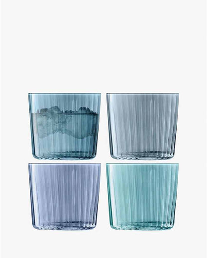 Assorted Sapphire Gems Tumbler | 310 ml | Set Of 4 | 4 x 5 inches