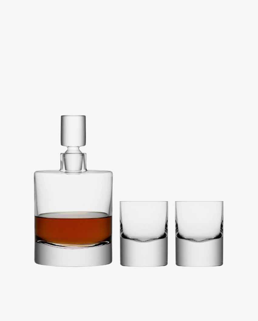 Boris Whisky Glasses With Decanter Set