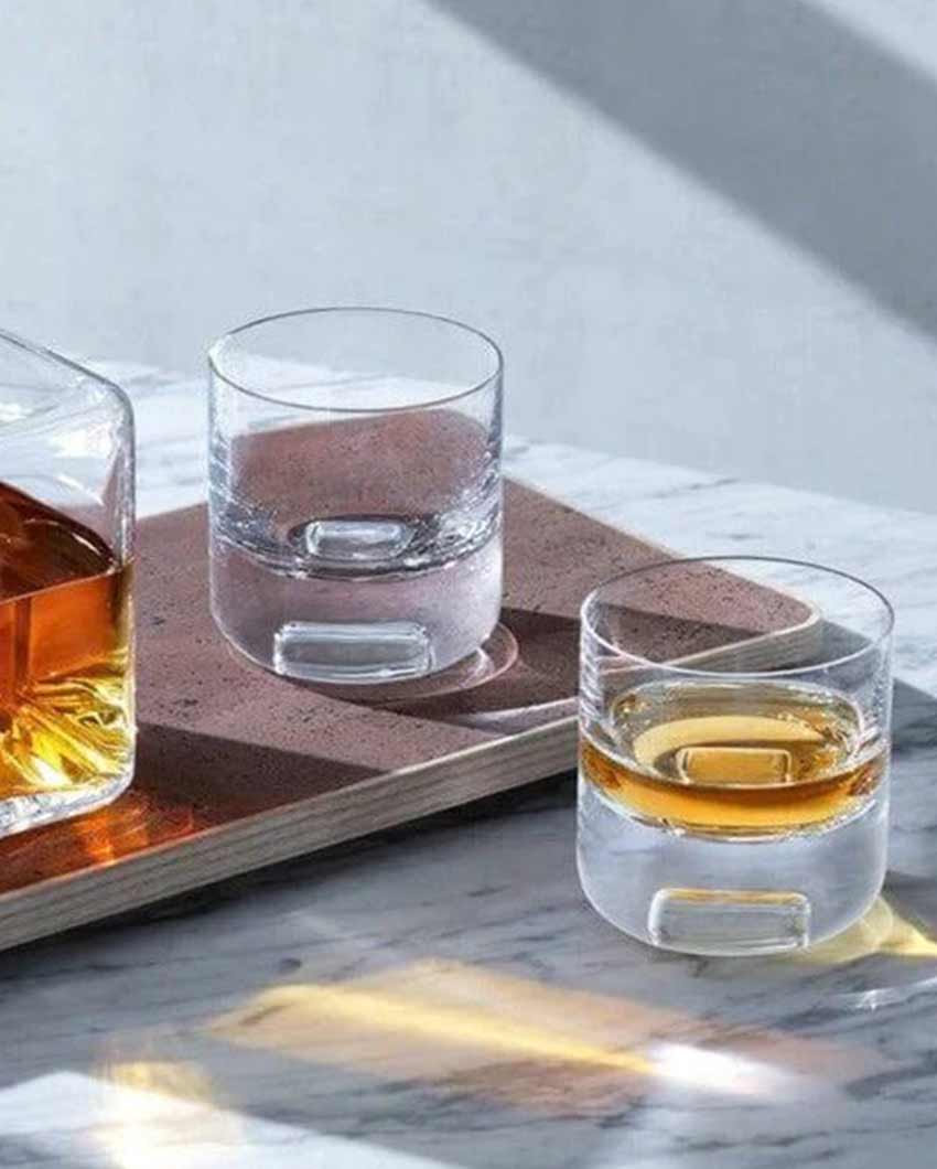 Cask Whisky Tumbler | 240 ml | Set Of 2 | 3 x 4 inches