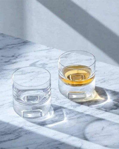 Cask Whisky Tumbler | 240 ml | Set Of 2 | 3 x 4 inches