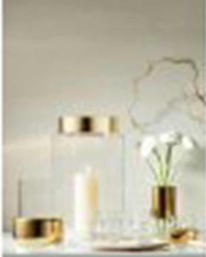 Aurum Gold Glass Vase | 4 x 7 inches