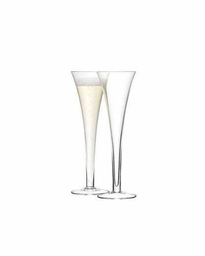 Bar Hollow Stem Champagne Flute | 200 ml | Set Of 2 | 3 x 9 inches