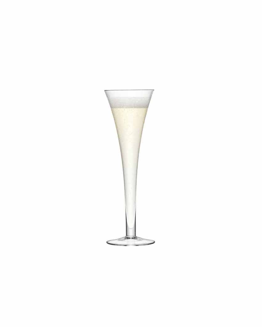 Bar Hollow Stem Champagne Flute | 200 ml | Set Of 2 | 3 x 9 inches