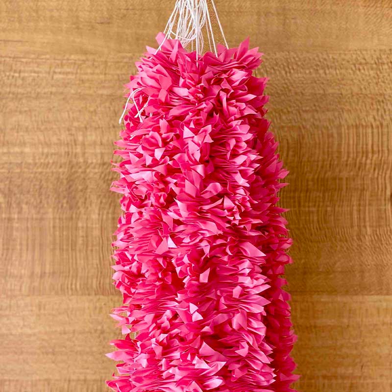 Decorative Artificial Gajra | Set Of 12 Pink