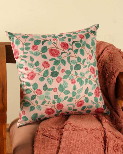 Gulab Printed Velvet Cushions | 16 x 16 inches