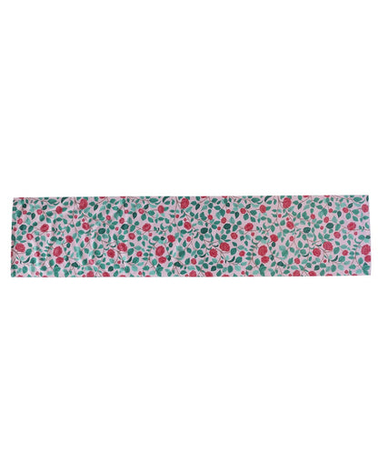 Gulab Printed Velvet Table Runner | 13 x 59 inches