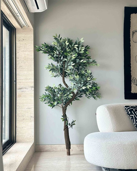 Artificial Twisted Ficus Tree | 6.5 Feet