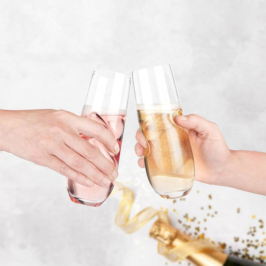 Bubbles Sparkling Wine Champagne Glasses | Set of 2 Set of 2