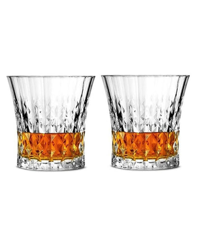 Elegant Heavy Base Whiskey Tumblers | 200ml | 4 x 4 inches