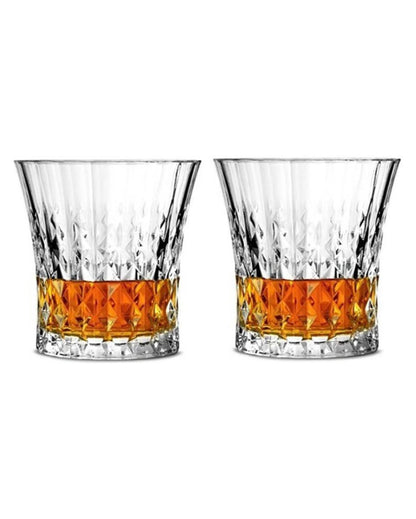 Elegant Heavy Base Whiskey Tumblers | 200ml | 4 x 4 inches