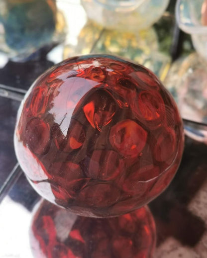 Meteor Art Glass Hand Blown Sphere