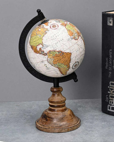 Contemporary Poppy World Globe White