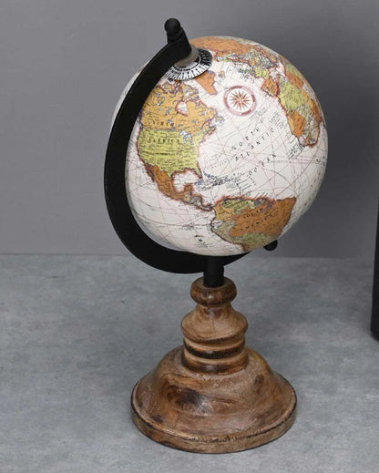 Contemporary Poppy World Globe White