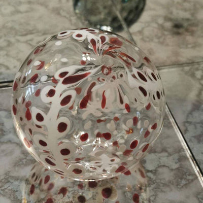 Speckled Design Art Glass Hand Blown Sphere