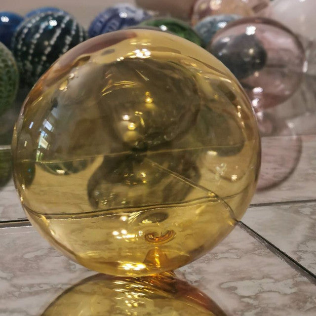 Round Ball Art Glass Hand Blown Sphere