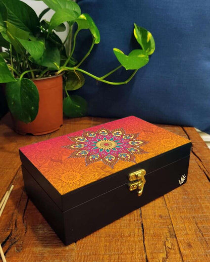 Elegant Mandala Design Multicolor Storage Box