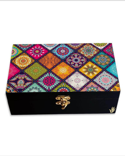 Classic Multi Mandala Design Multicolor Storage Box