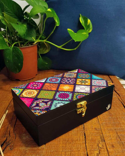 Classic Multi Mandala Design Multicolor Storage Box