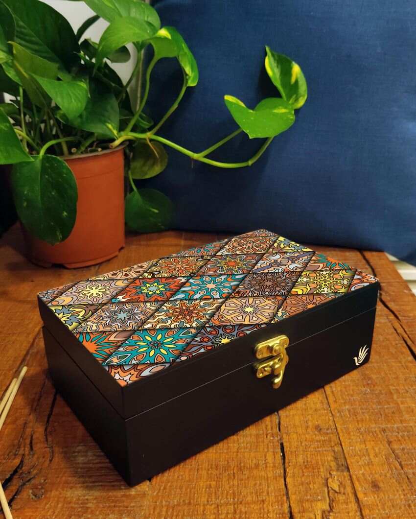 Modern Diamond Design Multicolor Storage Box