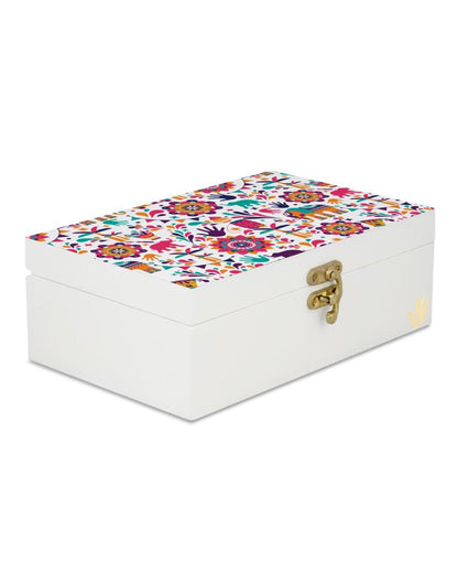 Traditional India Design Multicolor Storage Box