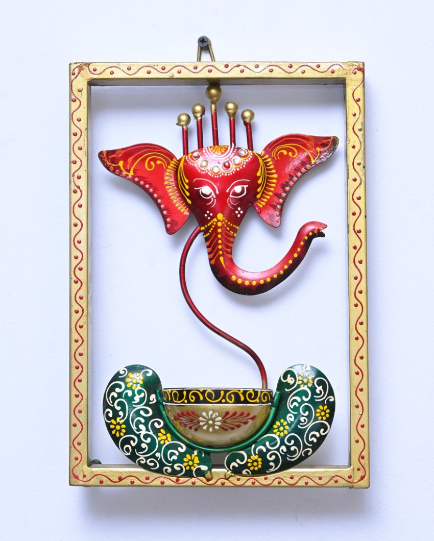 Ganesha Tea Light Hanging | 8 x 12 inches