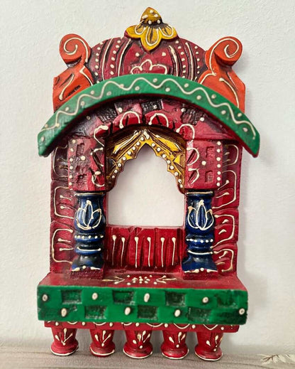 Rajmahal Traditional Wooden Jharokha | 9 x 17 inches