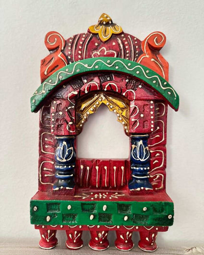 Rajmahal Traditional Wooden Jharokha | 9 x 17 inches