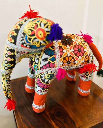 Wooden Rajgharana Hathi Decor | 14 inches