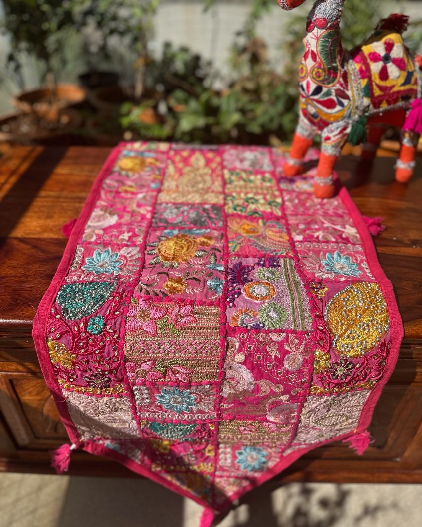 Charming Patchwork Table Runner | 14 x 70 inches