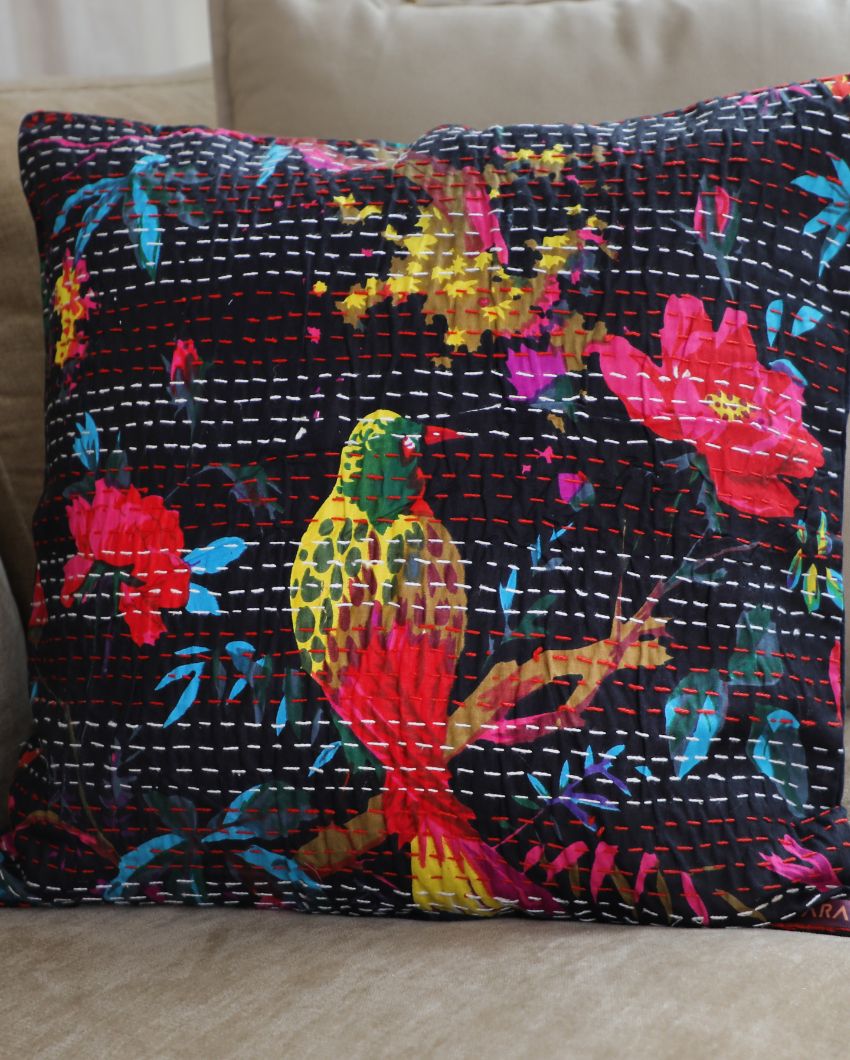 Artisanal Kantha Cushion Covers | 16 x 16 inches | Set of 5