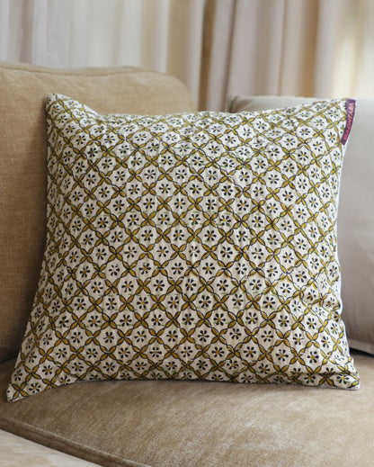 Handcrafted Kantha Cushion Cover | 16 x 16 inches | Set of 2