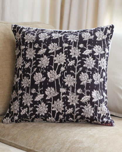 Handcrafted Kantha Cushion Cover | 16 x 16 inches | Set of 2