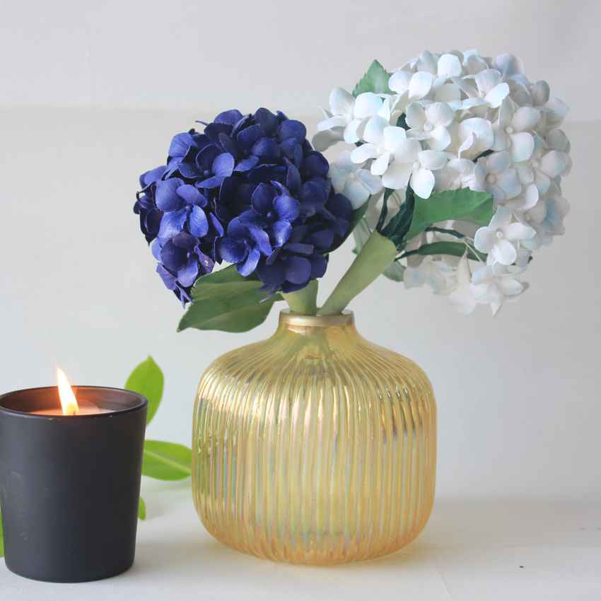 Hydrangea Glass Vase | 4 x 6 inches