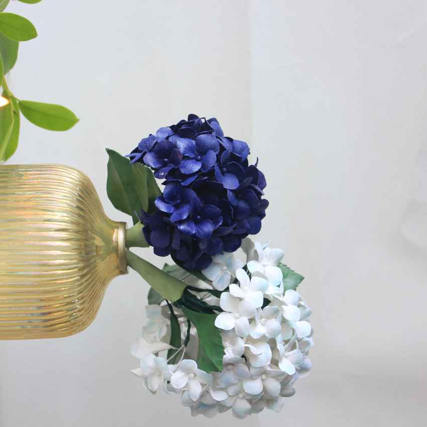 Hydrangea Glass Vase | 4 x 6 inches